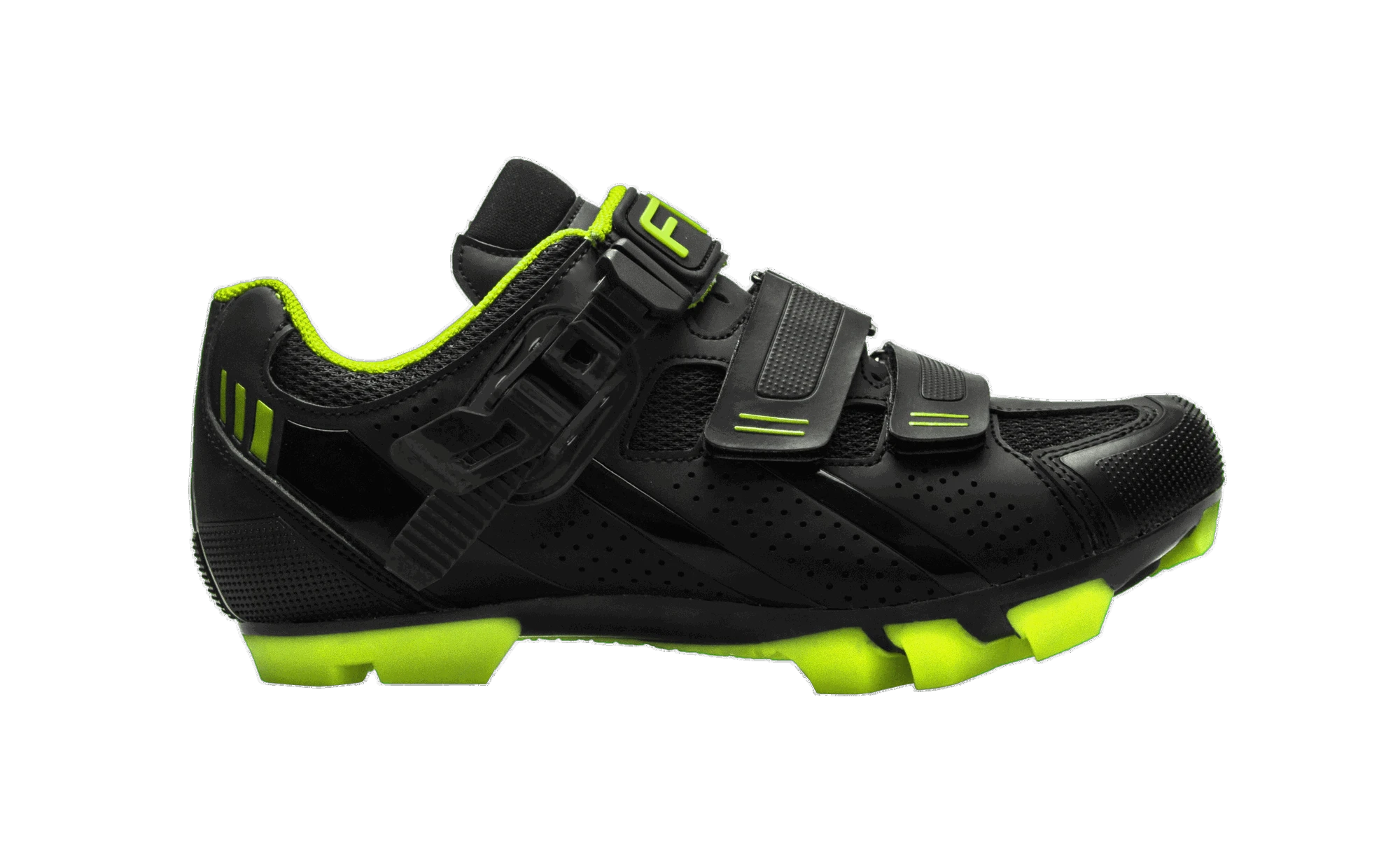 2. Pantofi ciclism FLR F-65 III Elite Mtb - Negru/Galben neon