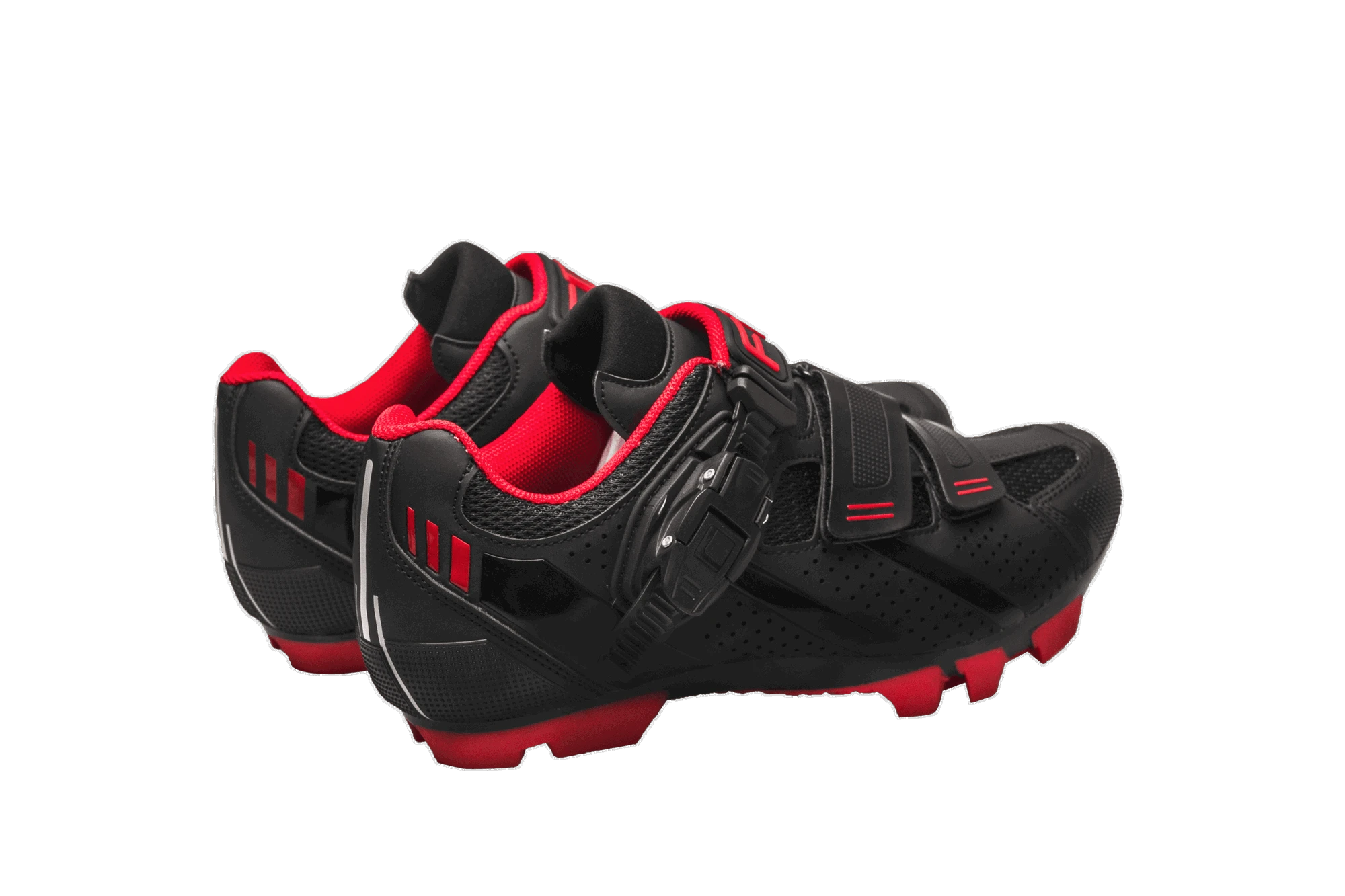 7. Pantofi ciclism FLR F-65 III Elite Mtb - Negru/Rosu
