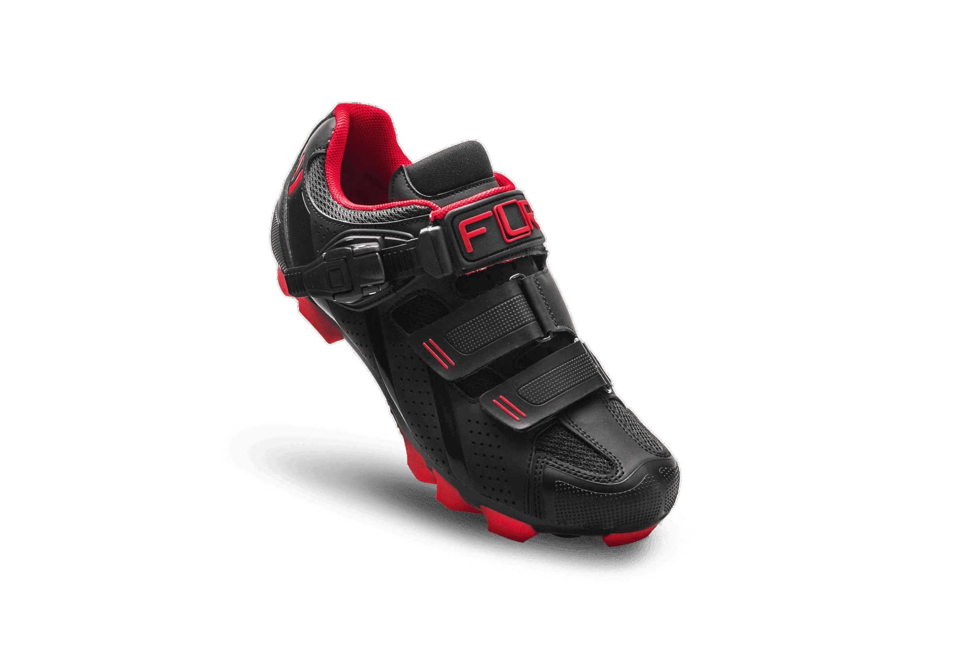 9. Pantofi ciclism FLR F-65 III Elite Mtb - Negru/Rosu