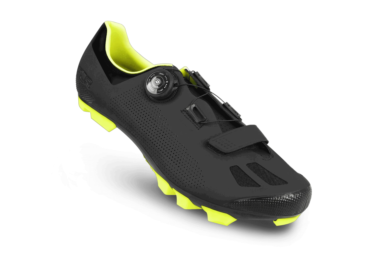 2. Pantofi ciclism FLR F-70 Elite Mtb - Negru/Galben neon