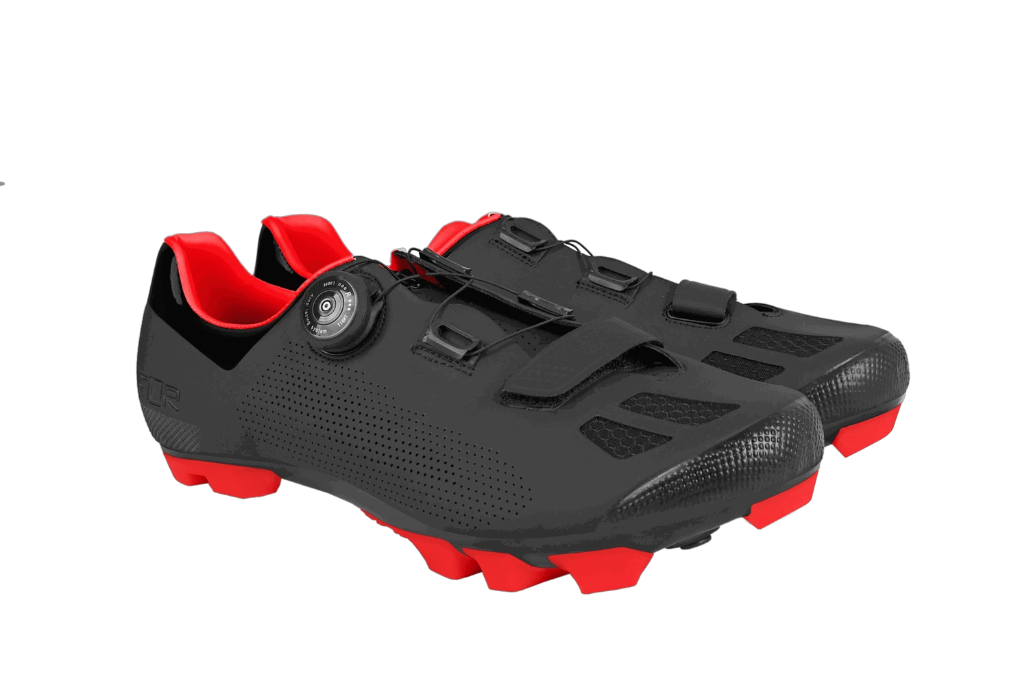 10. Pantofi ciclism FLR F-70 Elite Mtb - Negru/Rosu