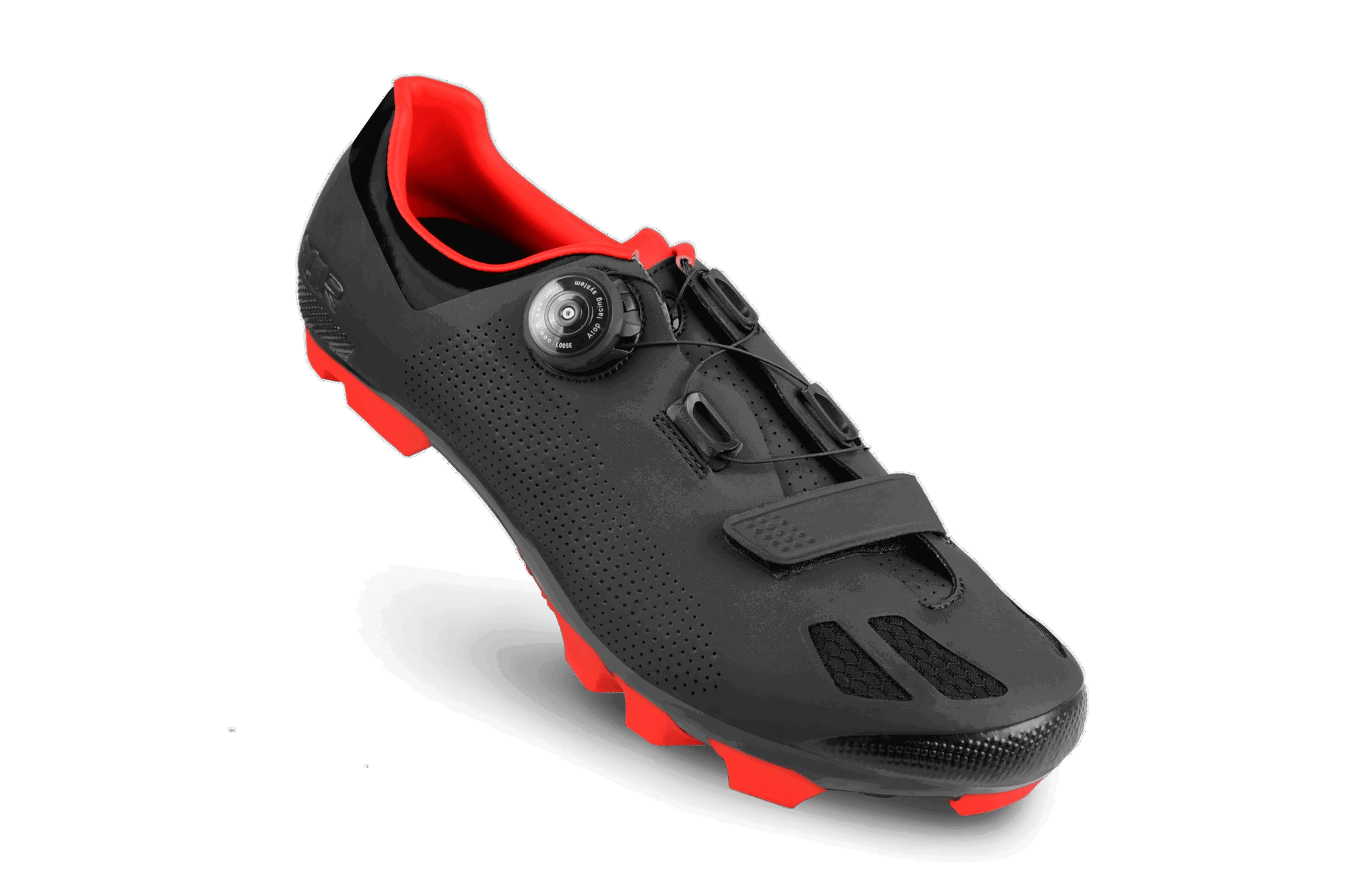 10. Pantofi ciclism FLR F-70 Elite Mtb - Negru/Rosu