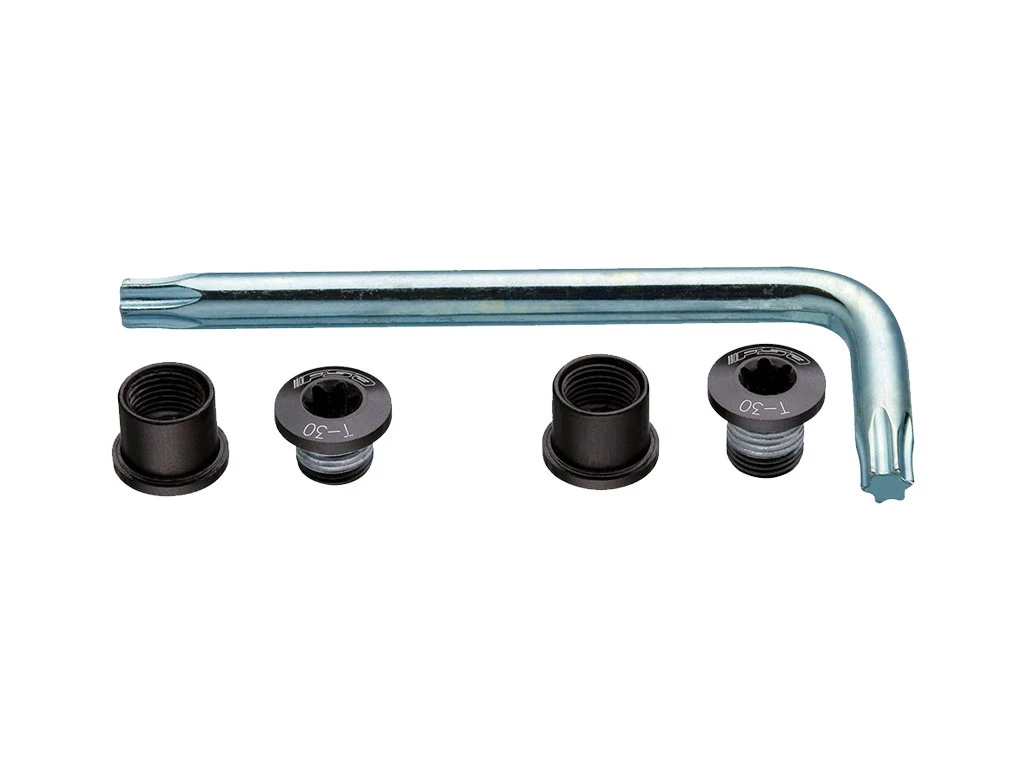 2. Suruburi foaie angrenaj + torx FSA CR Bolt Kit Negru Triplu MTB 6 buc