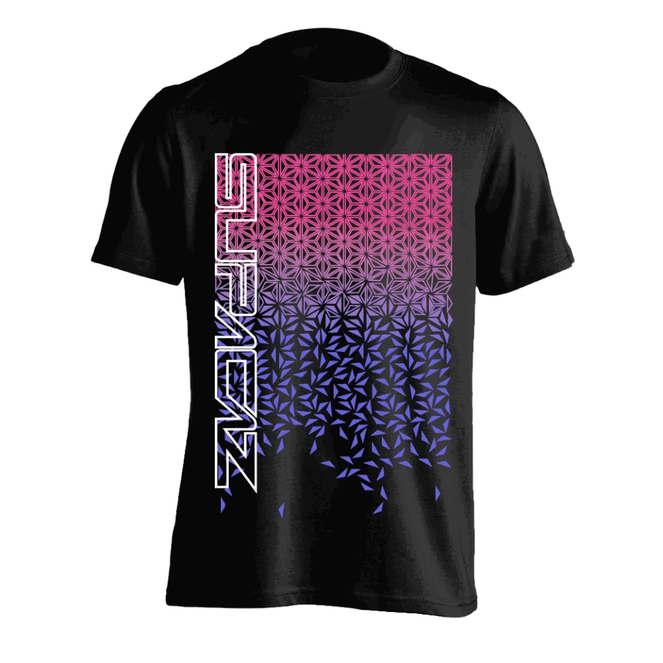 2. Tricou SUPACAZ - Star Fade - Roz/Mov