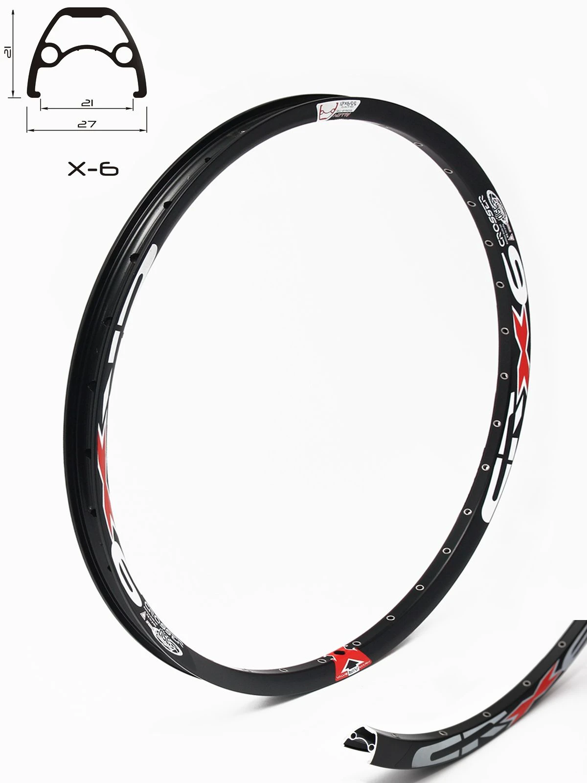 1. Janta CROSSER X6 26" 36H Negru - capsata