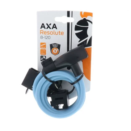4. Incuietoare cablu AXA Resolute 120/8 - Ice Blue