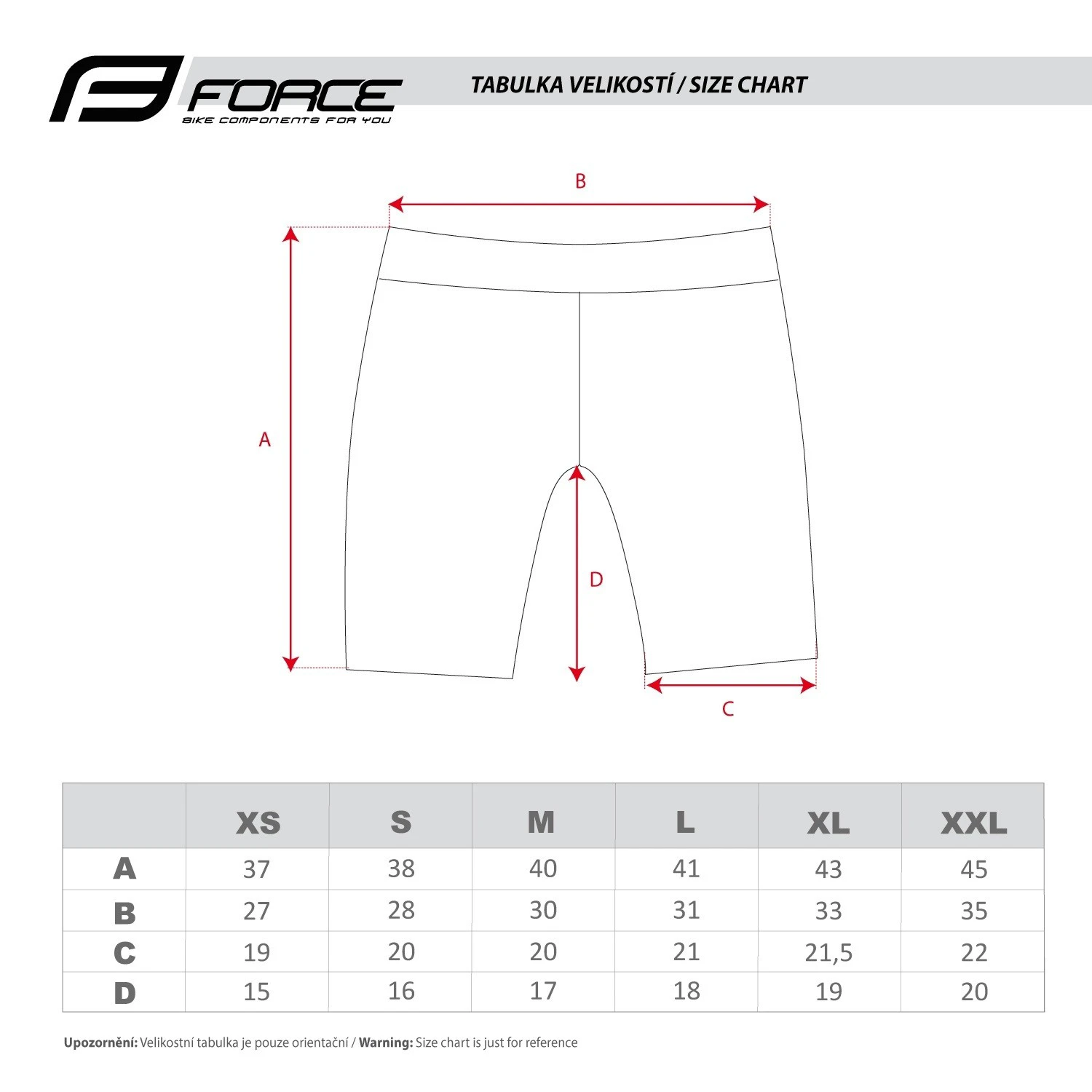 2. Pantaloni scurti Force Rose Lady pana la talie cu bazon, negru/roz XS