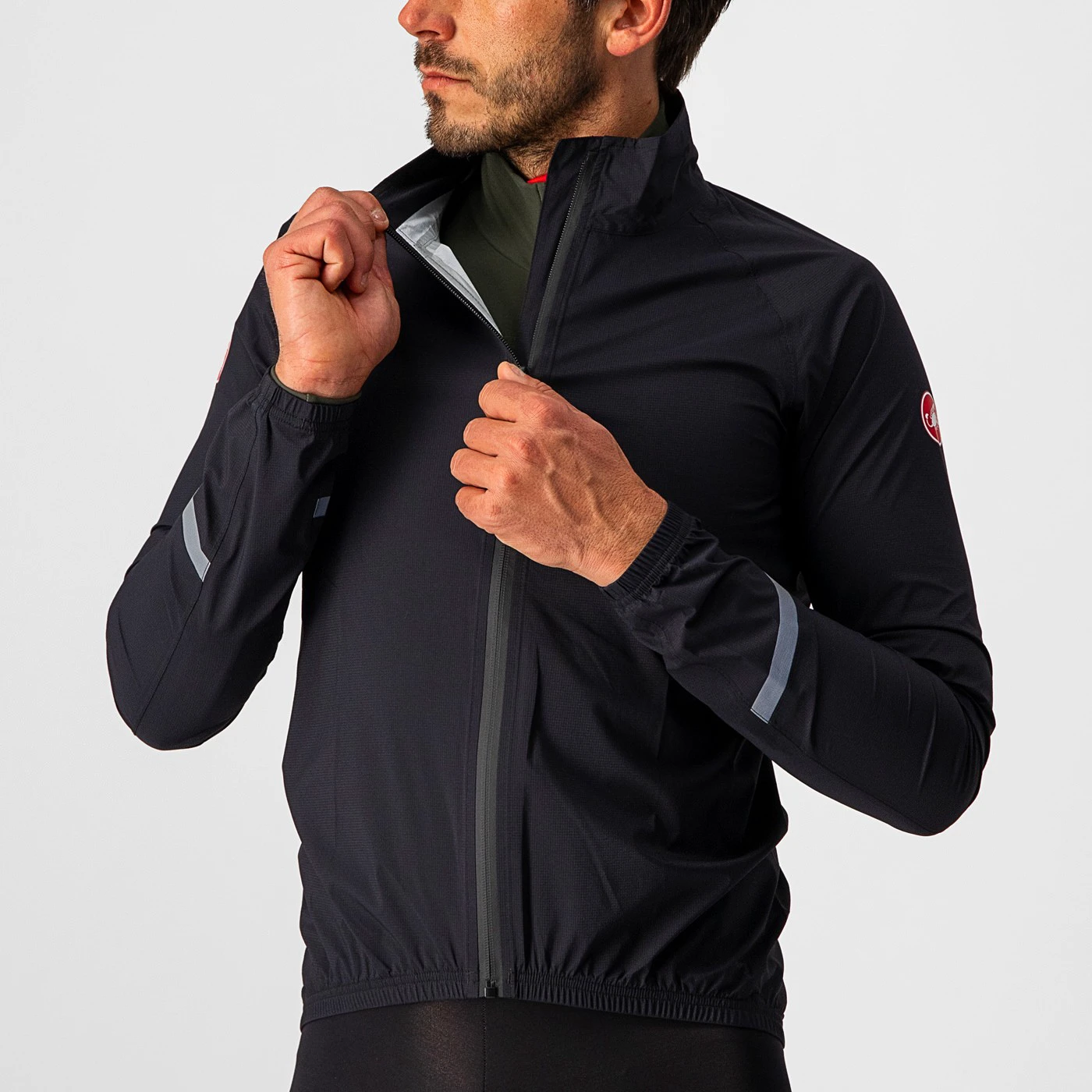 3. Jacheta de ploaie Castelli Emergency 2 Rain, Negru