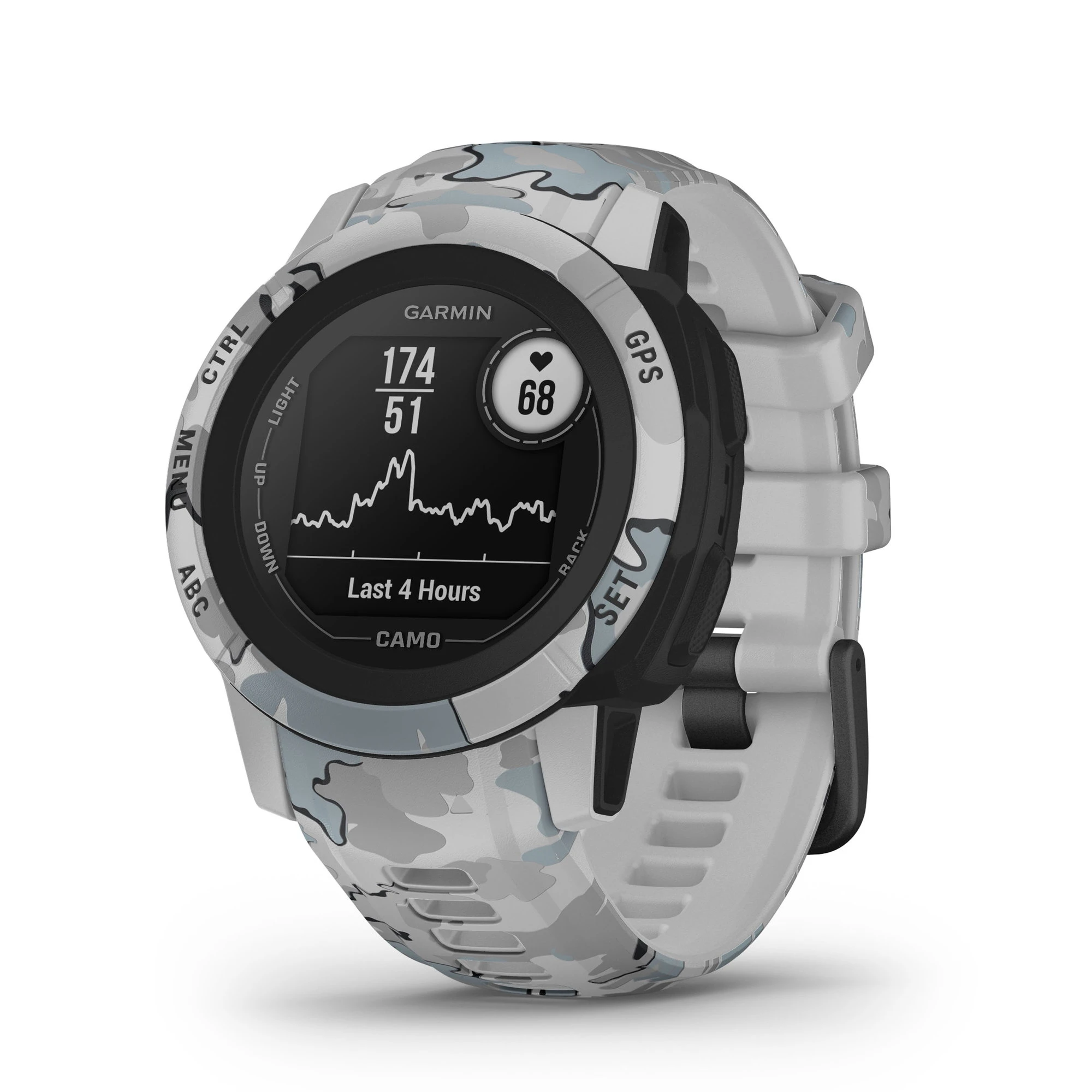 2. Garmin - Instinct 2s smartwatch robust cu GPS - editie Camo - Mist Camo