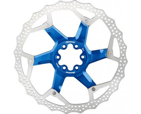 1. Disc frana Reverse Discrotor 203mm aluminiu/otel albastru inchis