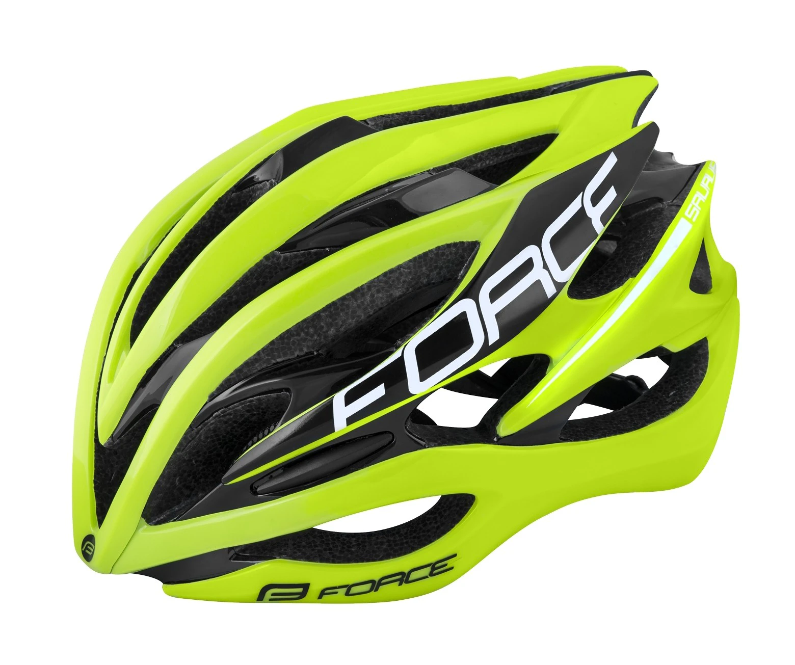 1. Casca Force Saurus fluo/negru M-L (57-61 cm)