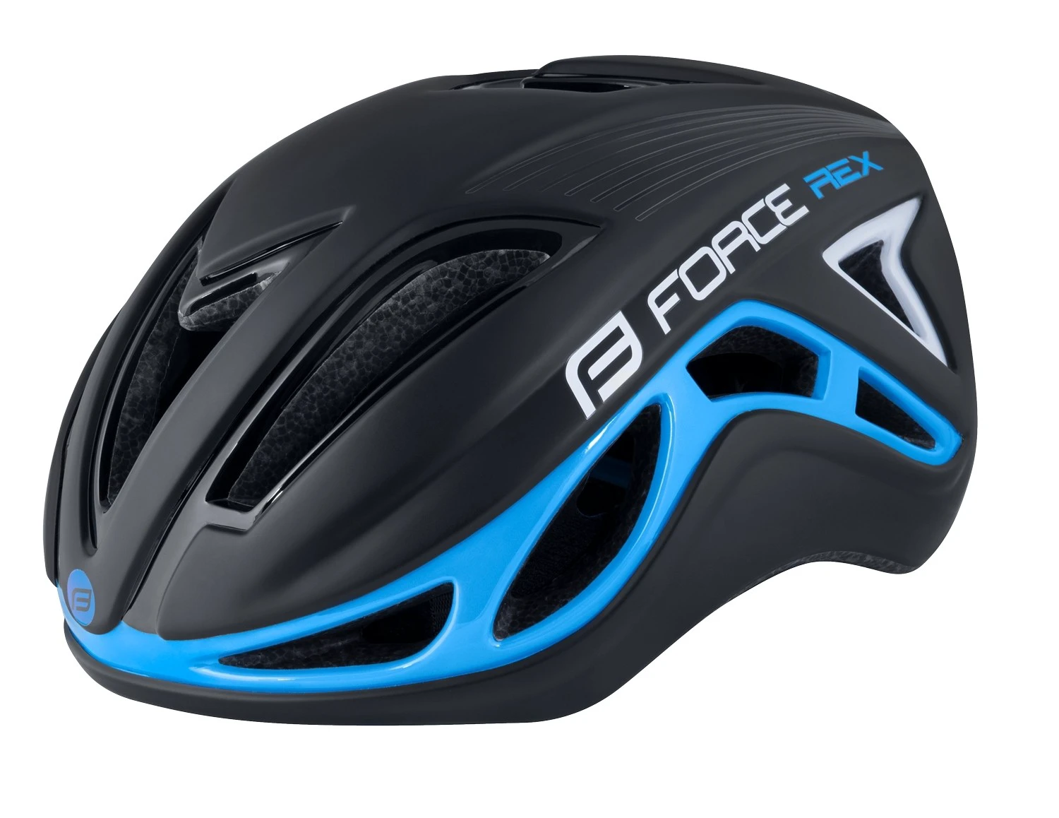 1. Casca Force Rex negru/albastru S-M (56-58 cm)