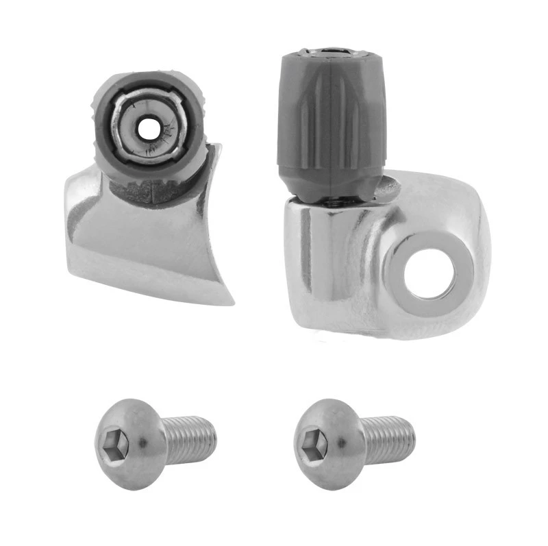 2. Opritoare cablu pe cadru Shimano STI aluminiu argintii