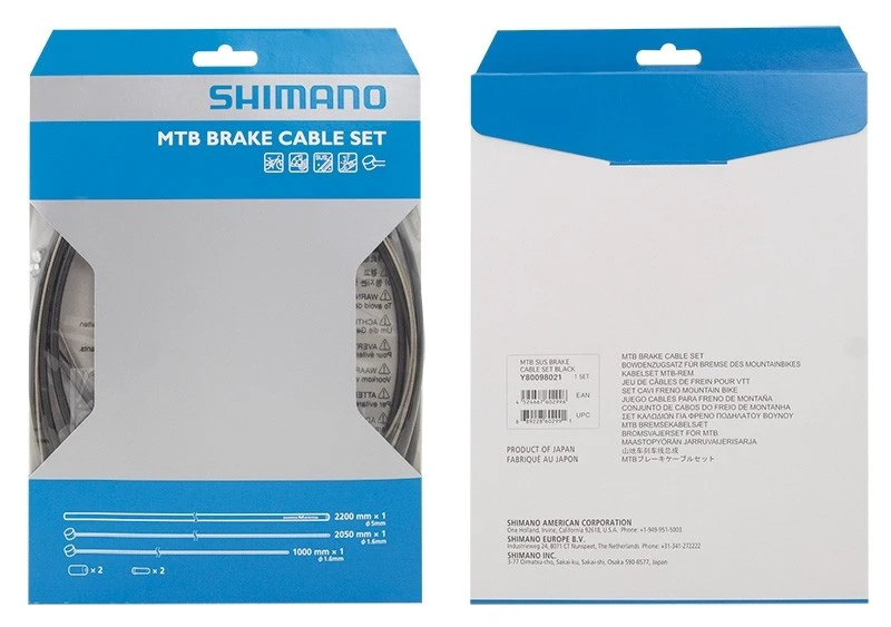 1. Set cabluri si camasi frana Shimano XTR MTB negru