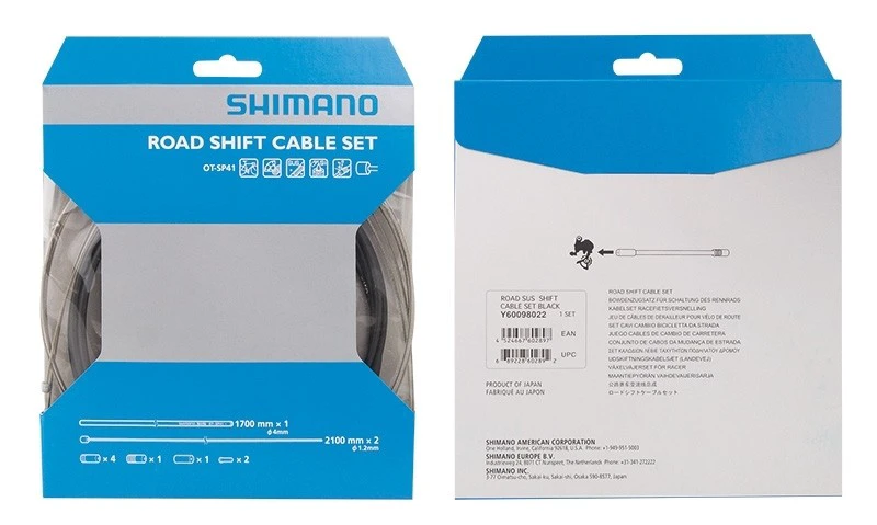 1. Set cabluri si camasi schimbator Shimano DA78 sosea negru