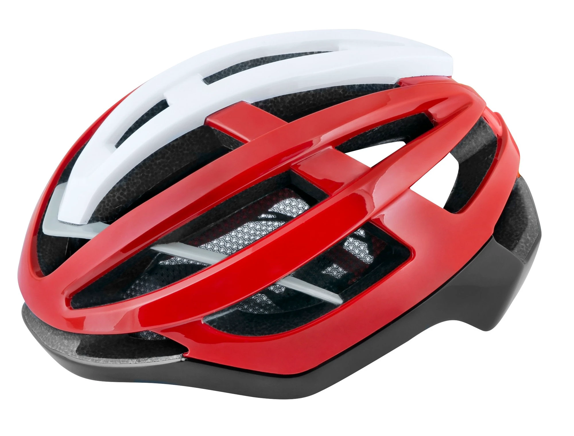 2. Casca Force Lynx Negru/Rosu/Alb S-M (55-59 cm)