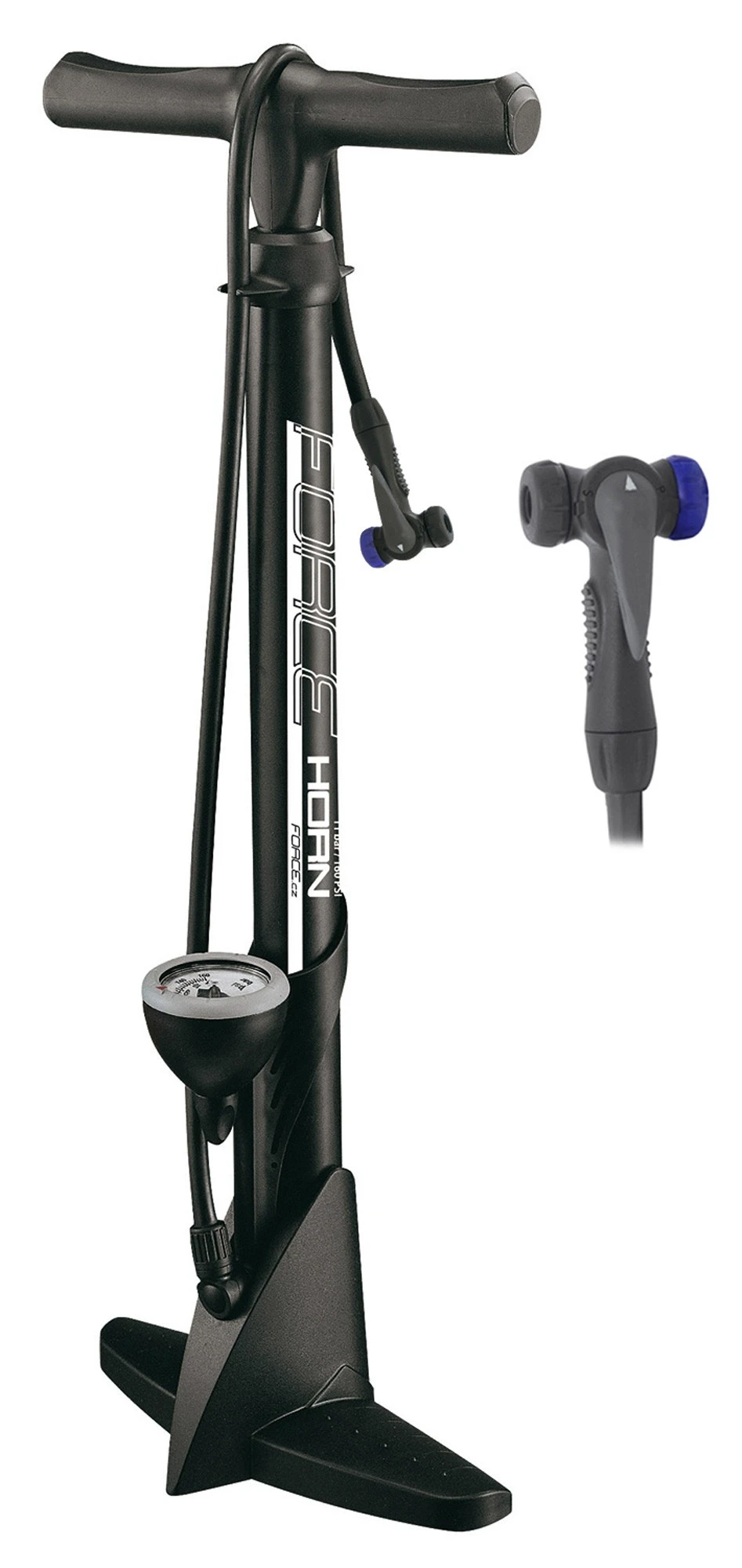 1. Pompa Force Easy HORN 11 Bar, plastic negru