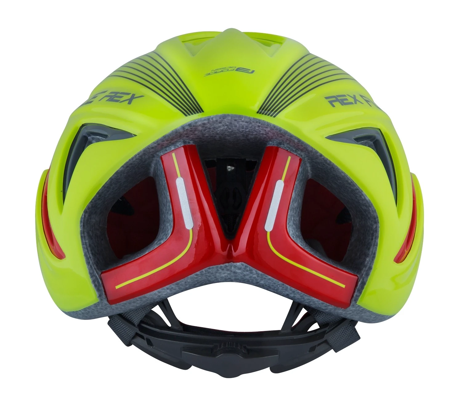 3. Casca Force Rex Fluo/Rosu S-M (56-58 cm)