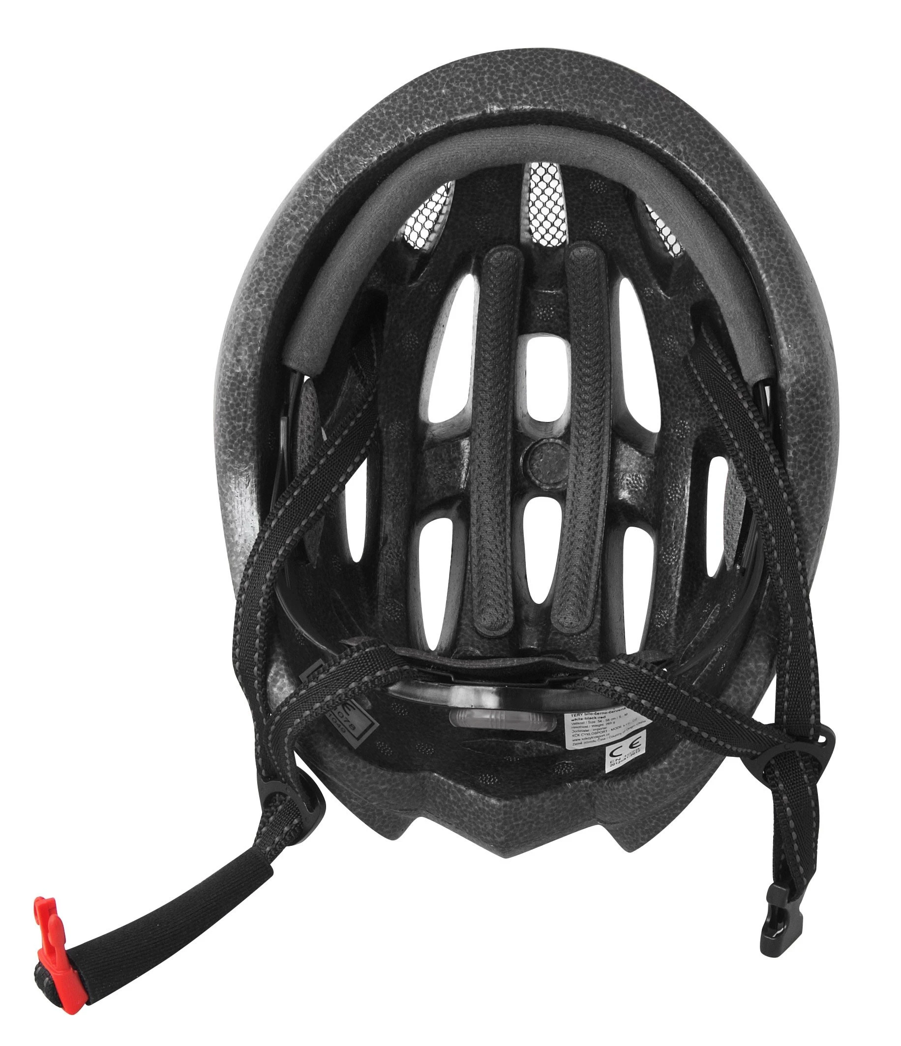 2. Casca Force Terry Negru/Fluo S-M (54-58 cm)