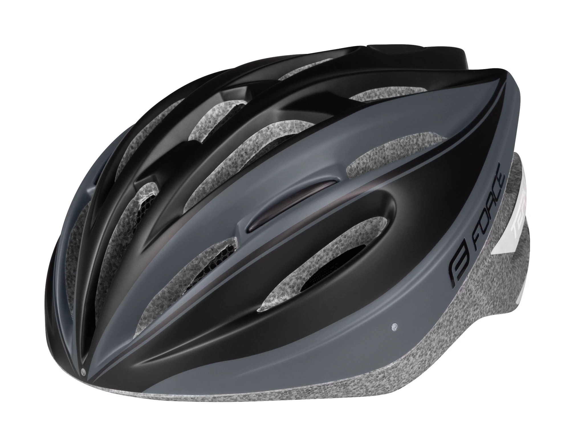 1. Casca Force Terry Negru/Gri S-M (54-58 cm)