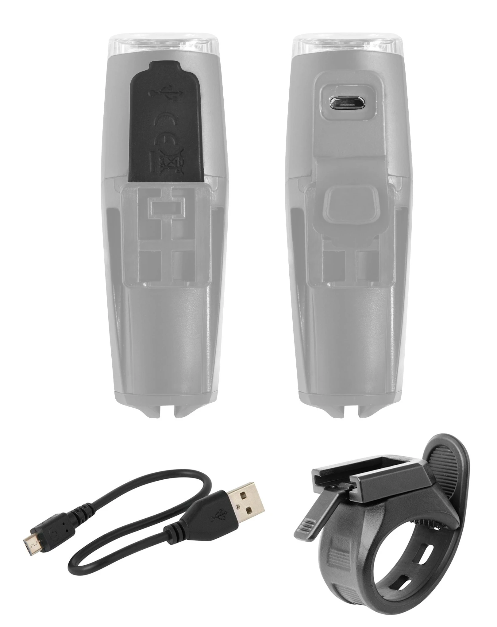2. Far fata Force Shark USB 500Lm Negru Negru