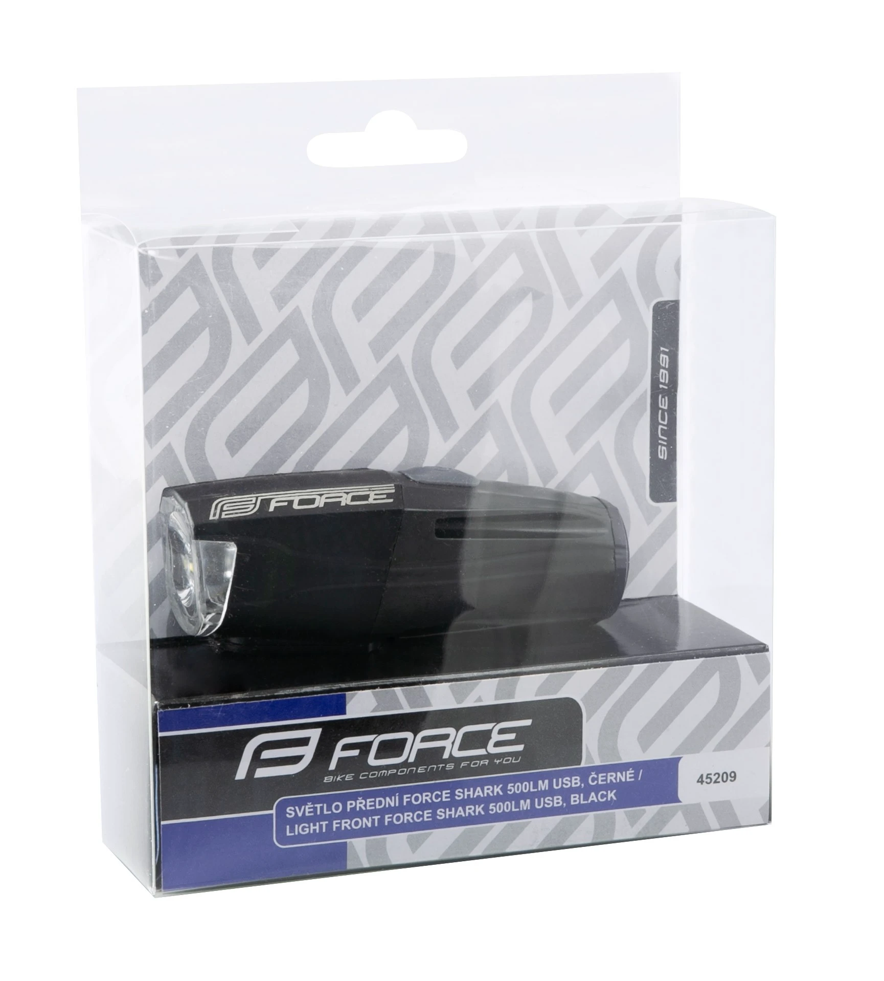 3. Far fata Force Shark USB 500Lm Negru Negru