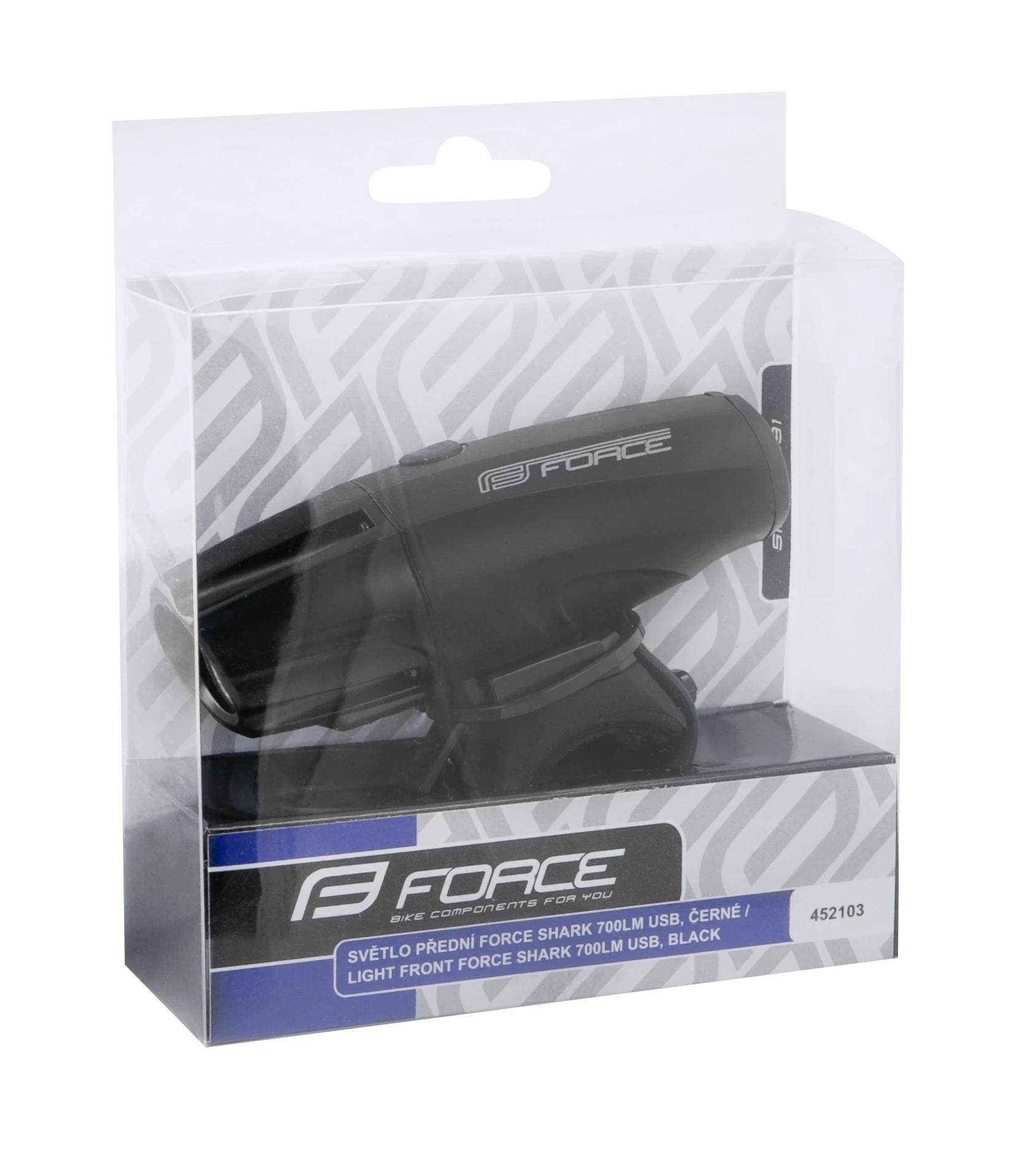 3. Far fata Force Shark USB 700Lm Negru