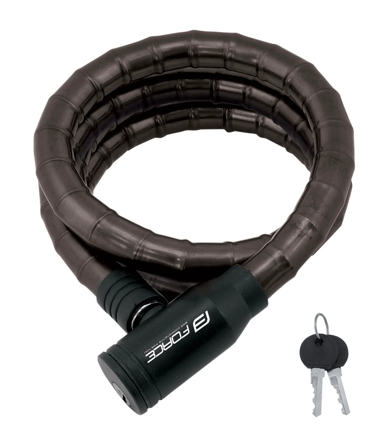 1. Lacat Force F Cu Protectie 150cm/18mm Negru