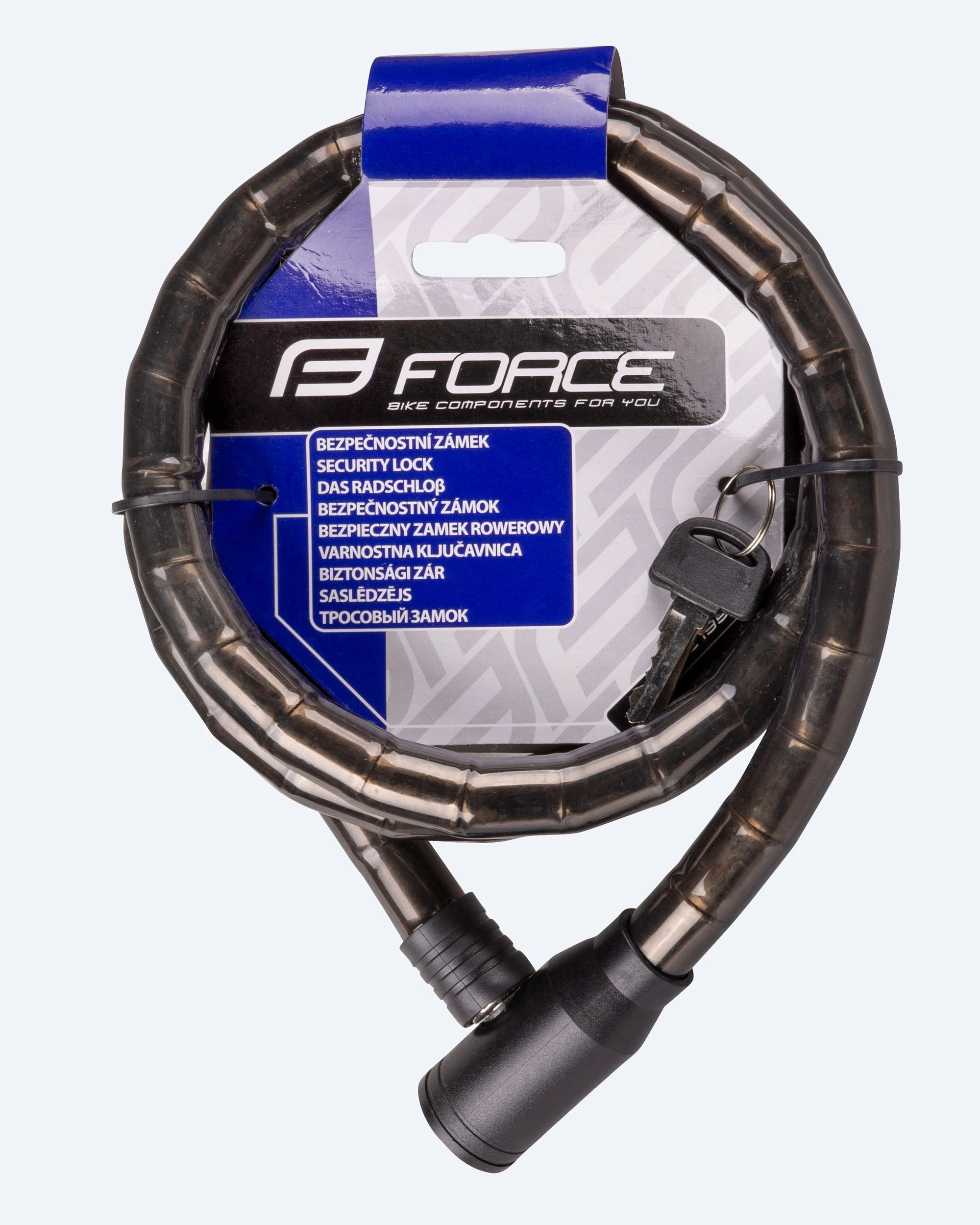 3. Lacat Force F Cu Protectie 150cm/18mm Negru