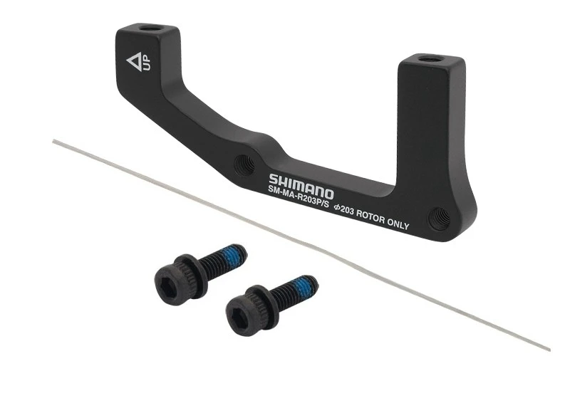 2. Adaptor etrier spate Shimano Post/Stand 203 mm negru