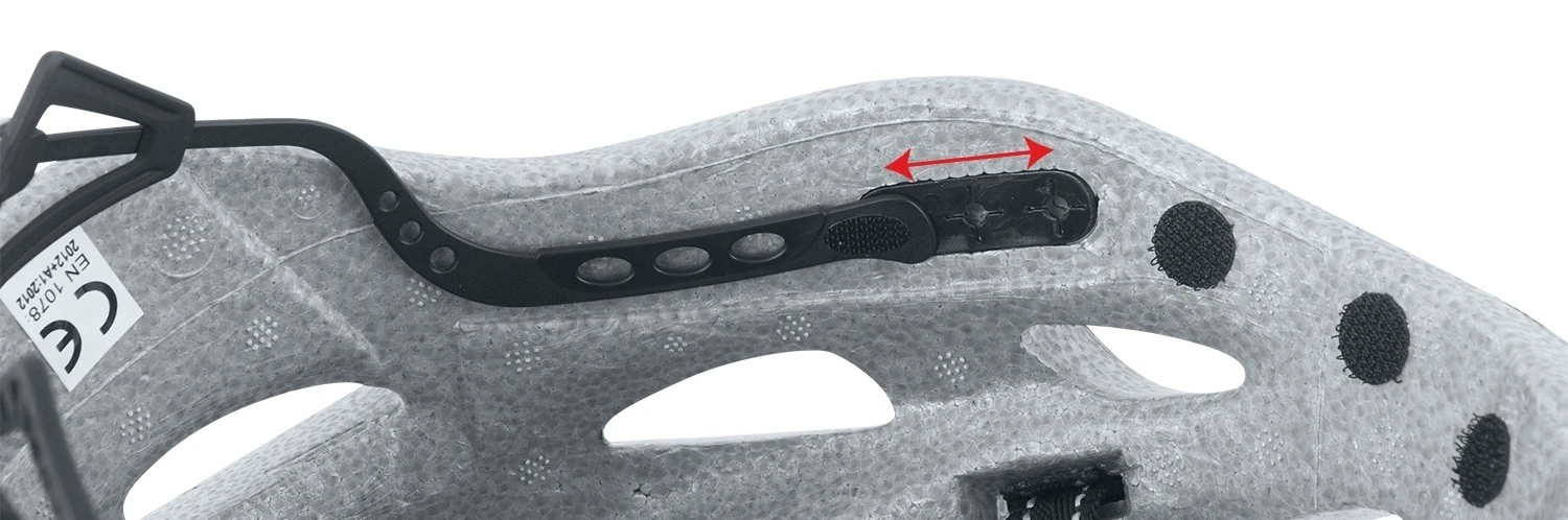 3. Casca Force Road, fluo/alb/rosu S-M (54-58 cm)