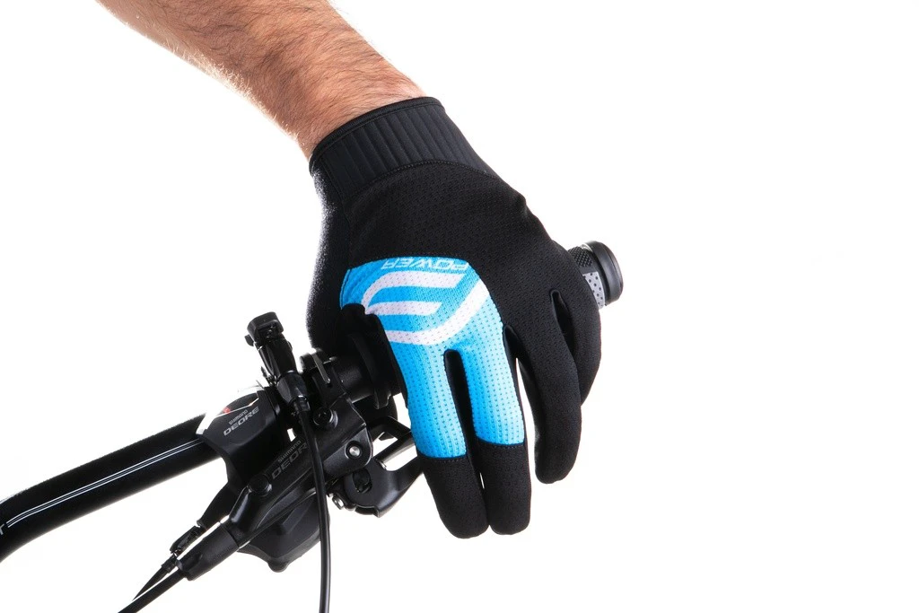 3. Manusi Force MTB Power, negru/albastru