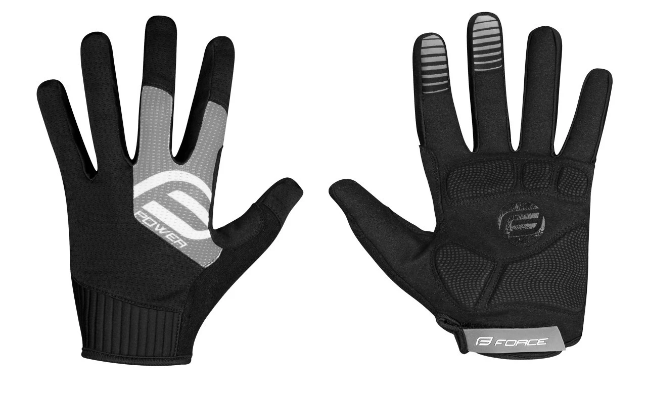 2. Manusi Force MTB Power, negru/gri