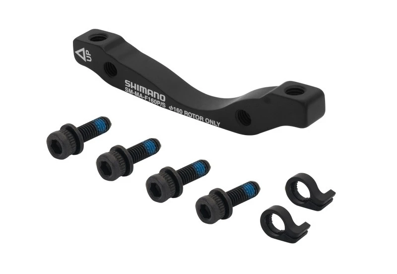 1. Adaptor etrier fata Shimano Post/Stand 160 mm negru