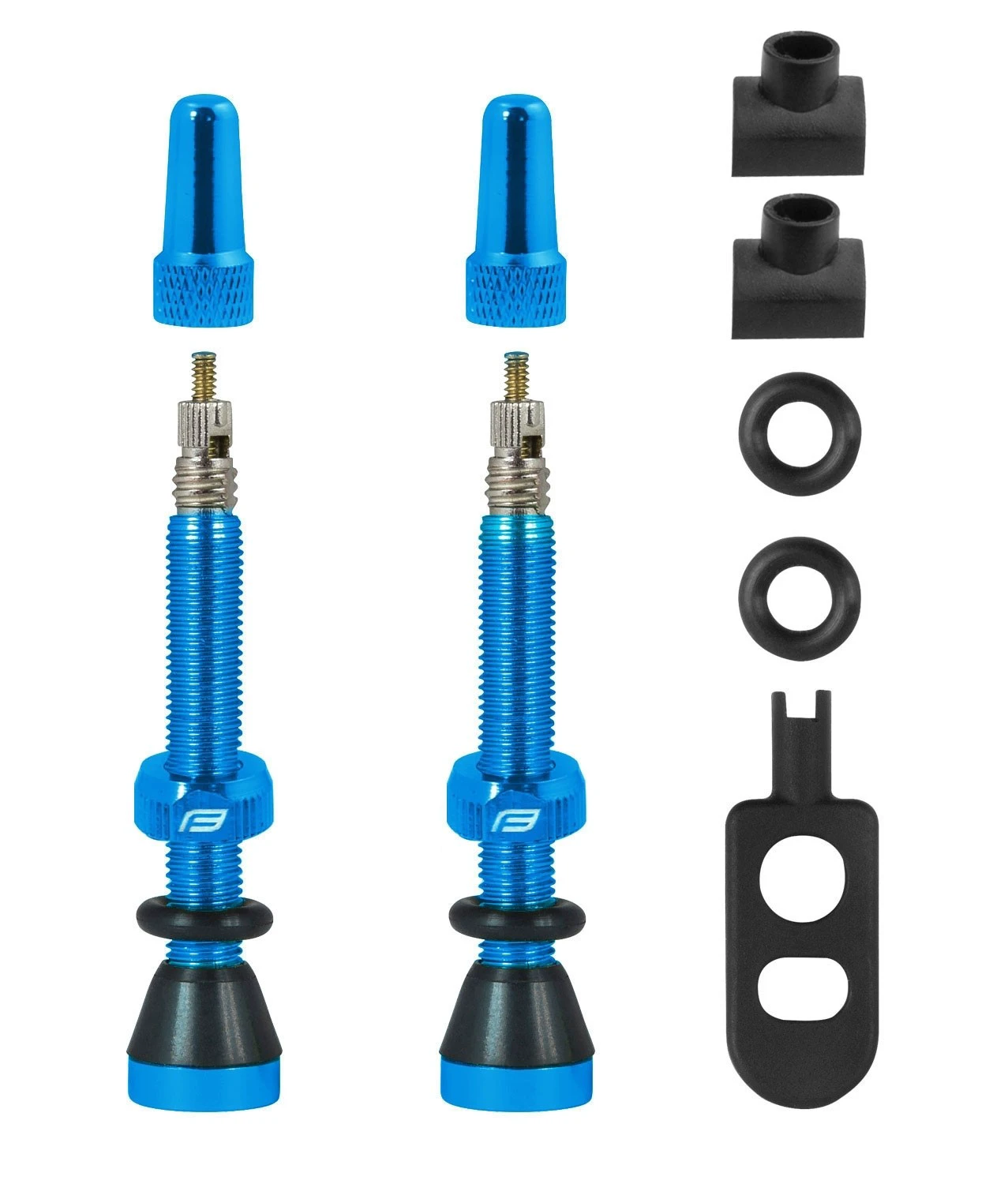 1. Set Valve Tubeless Force 2xFv 44mm Albastre