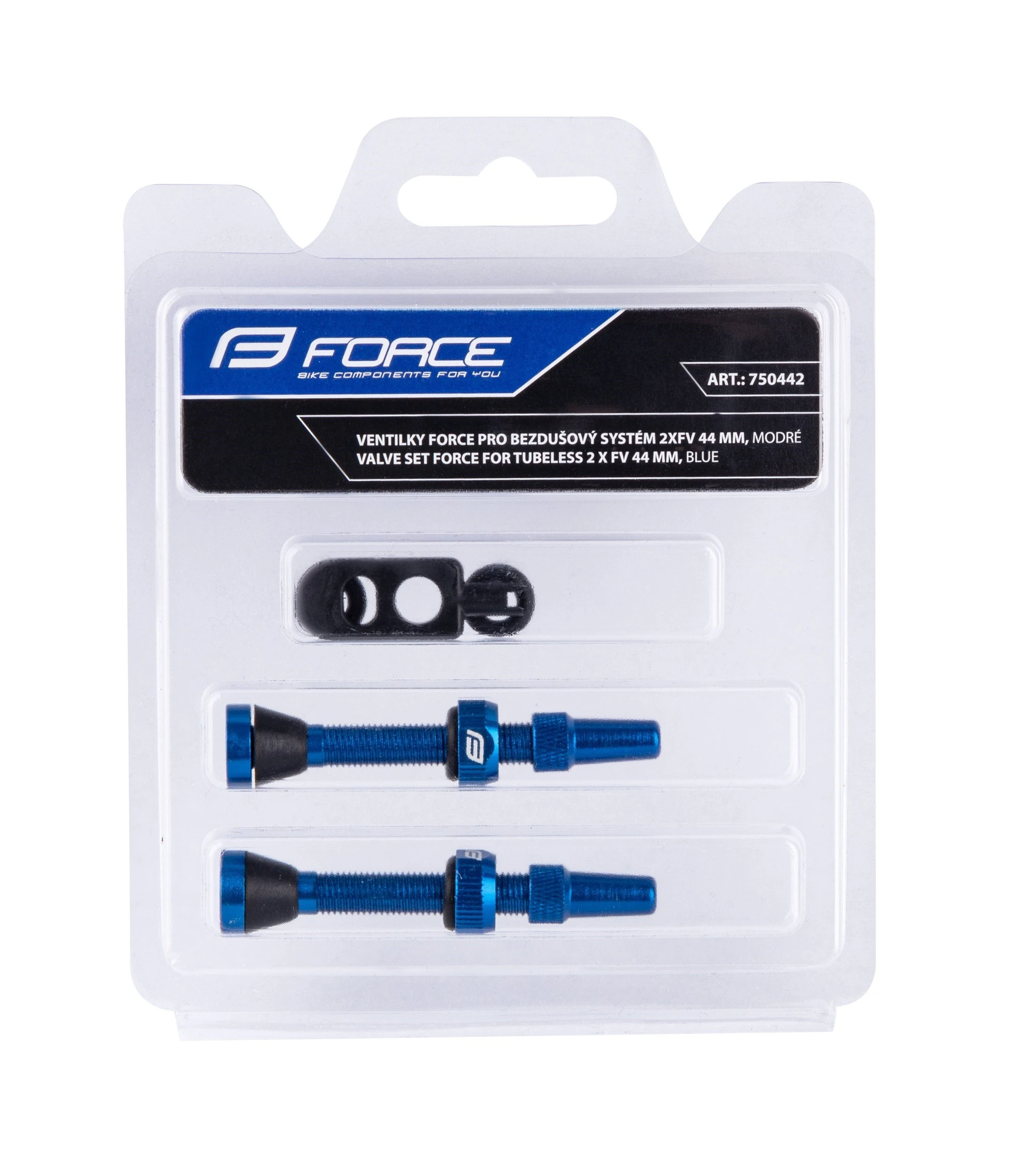 3. Set Valve Tubeless Force 2xFv 44mm Albastre