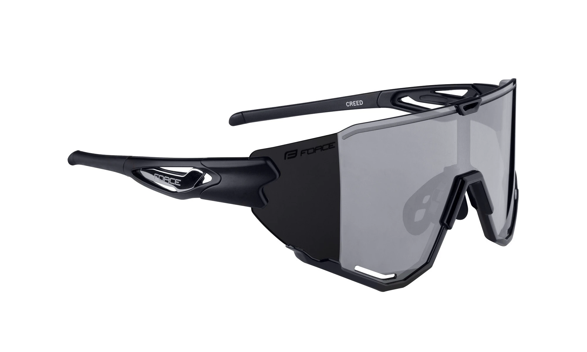 2. Ochelari Force Creed, lentila neagra oglinda, negru