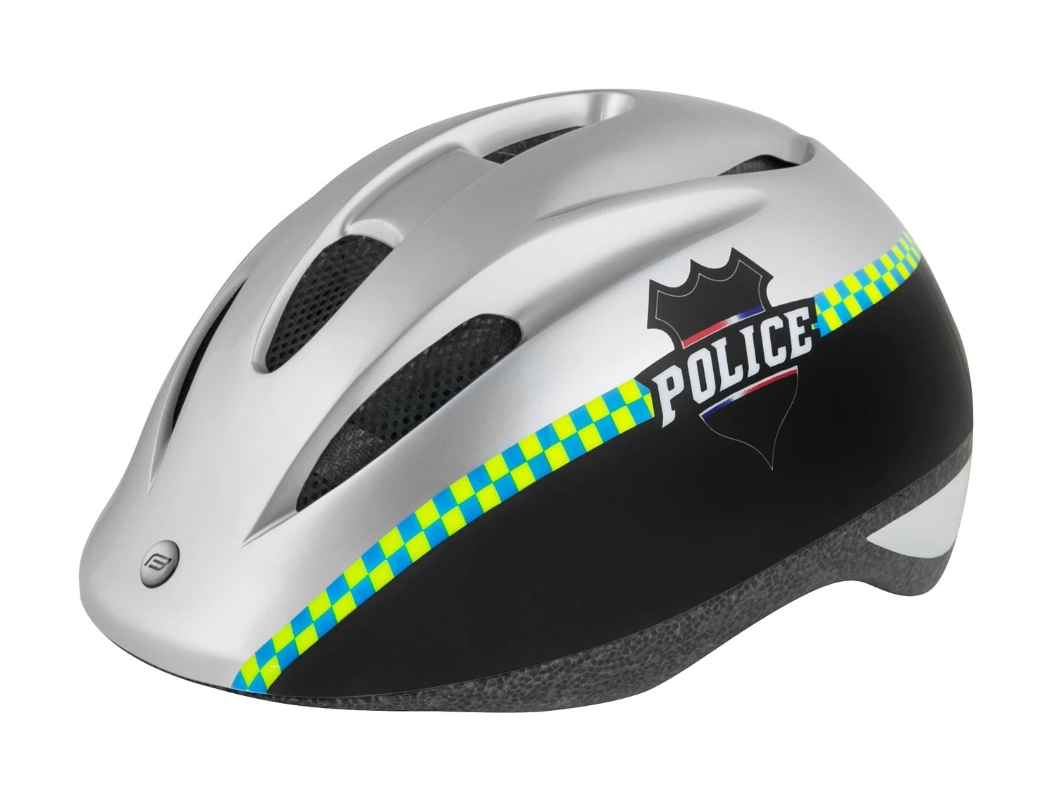 1. Casca Force Fun Police copii negru/argintiu M