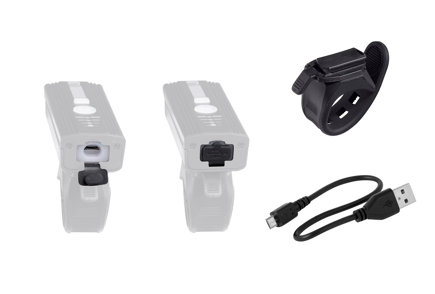 3. Far fata Force Alert 350 LM USB negru
