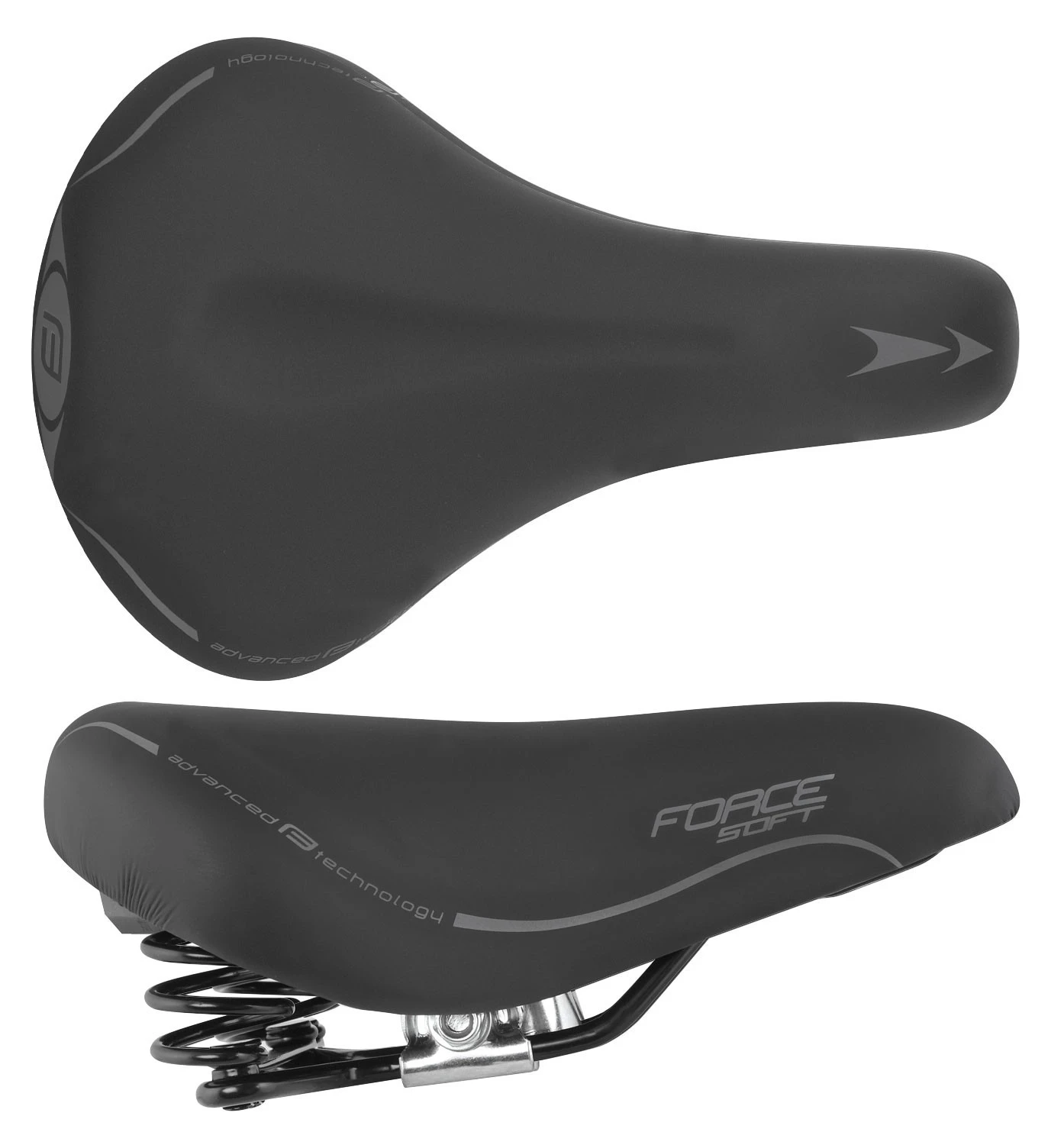 1. Sa Force Soft Lady cu arcuri, neagra