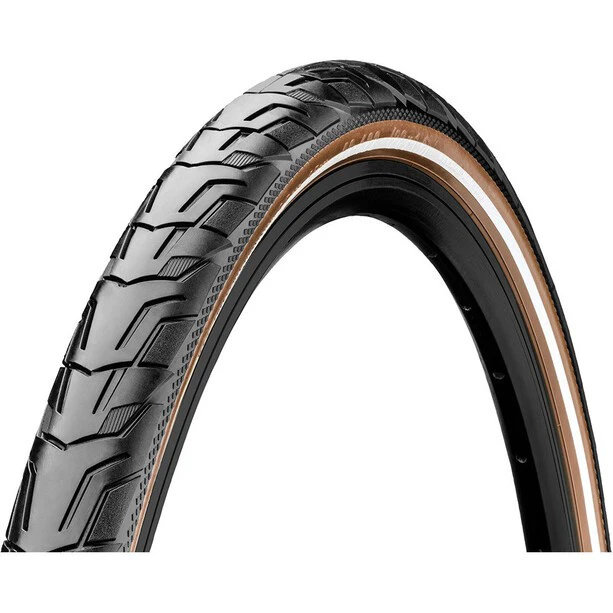 2. Anvelopa Continental Ride City Reflex 47-622 (28x1.75) negru/maro