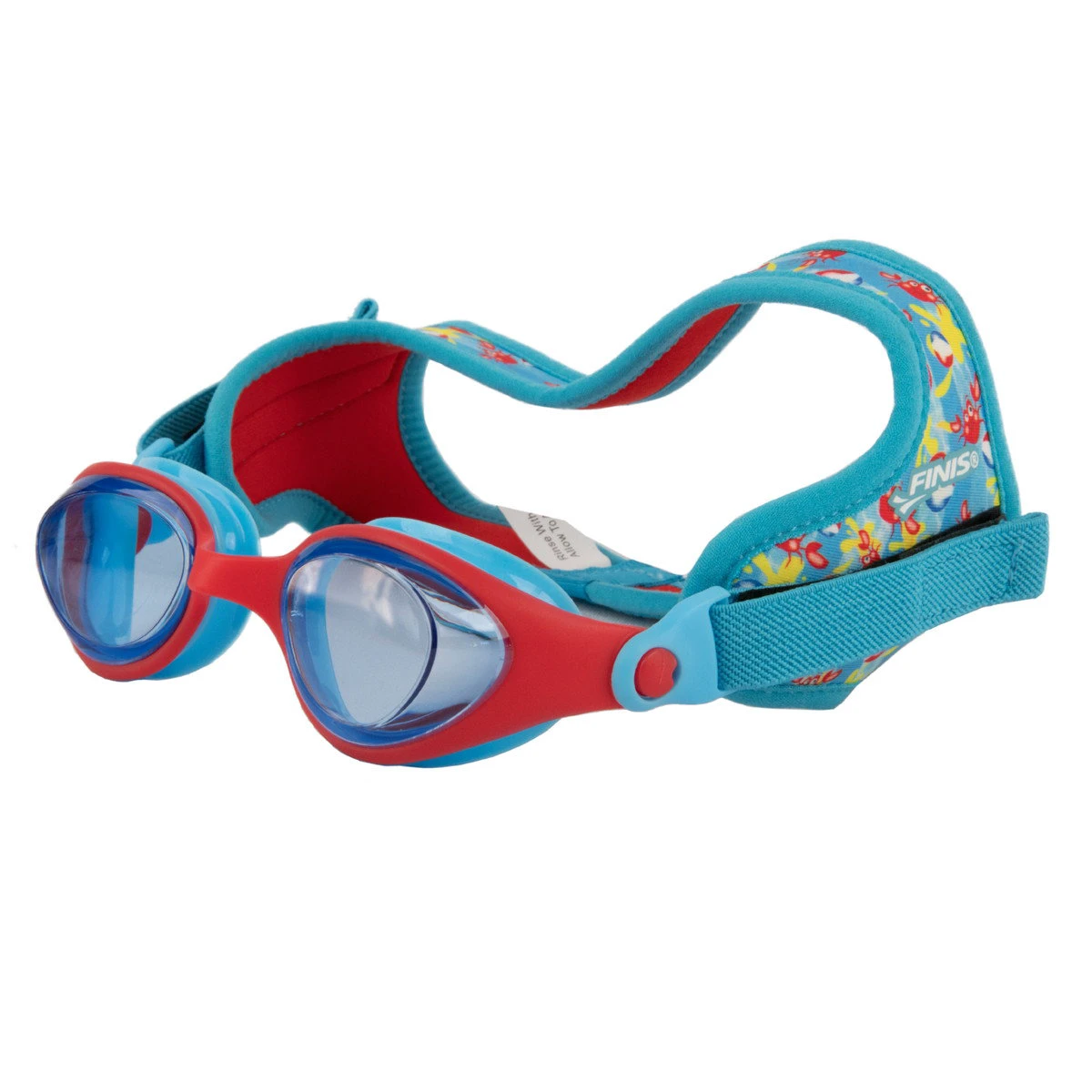 Finis - ochelari inot pentru copii DragonFlys - albastru deschis rosu crab - 57266