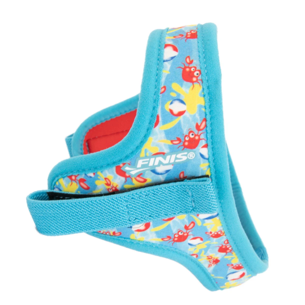 2. Finis - ochelari inot pentru copii DragonFlys - albastru deschis rosu crab