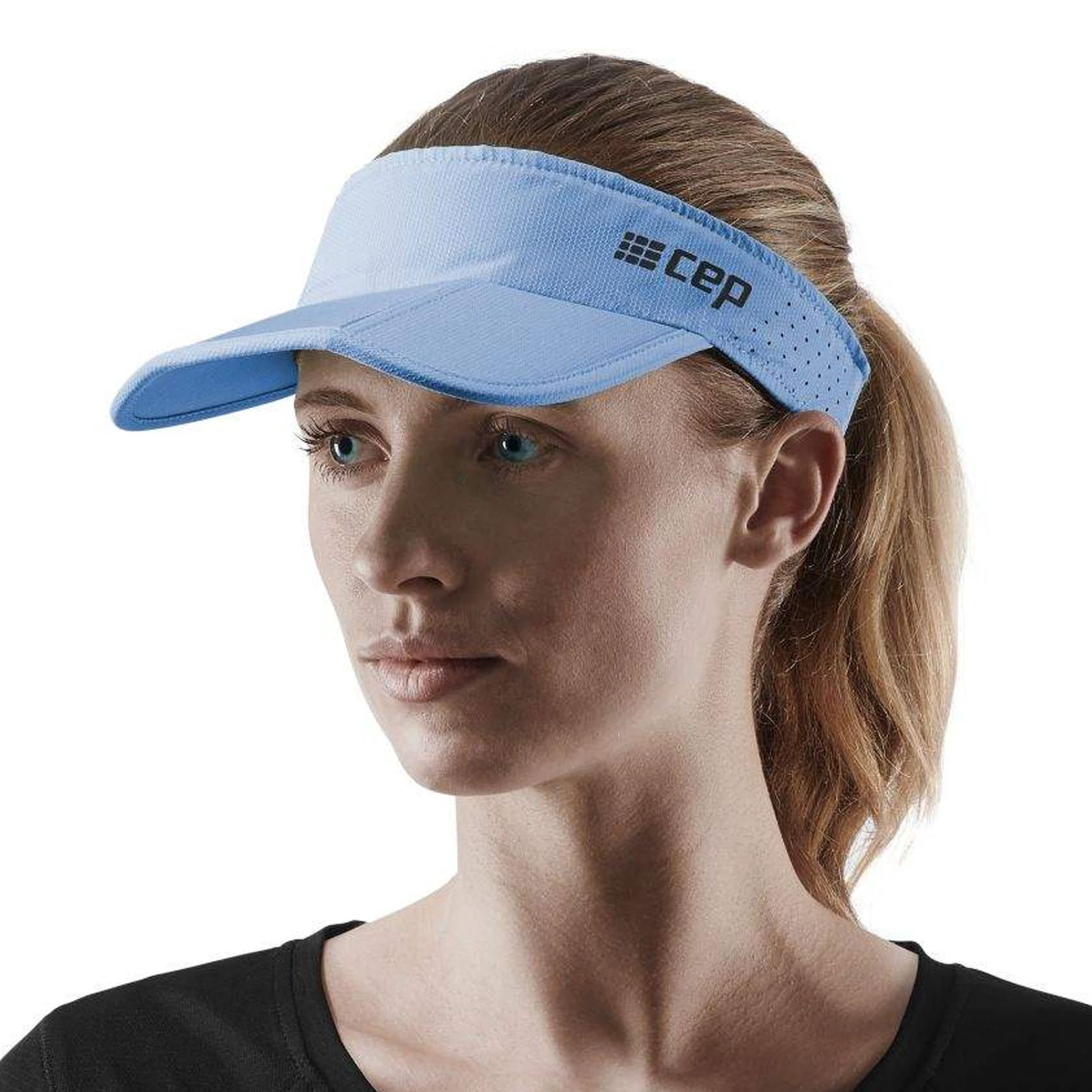 2. CEP - vizor alergare unisex Running Visor - albastru deschis sky