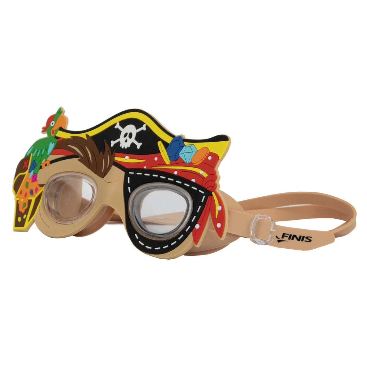 1. Finis - ochelari inot copii Character swimming Goggles Kids Pirate - galben maro multicolor
