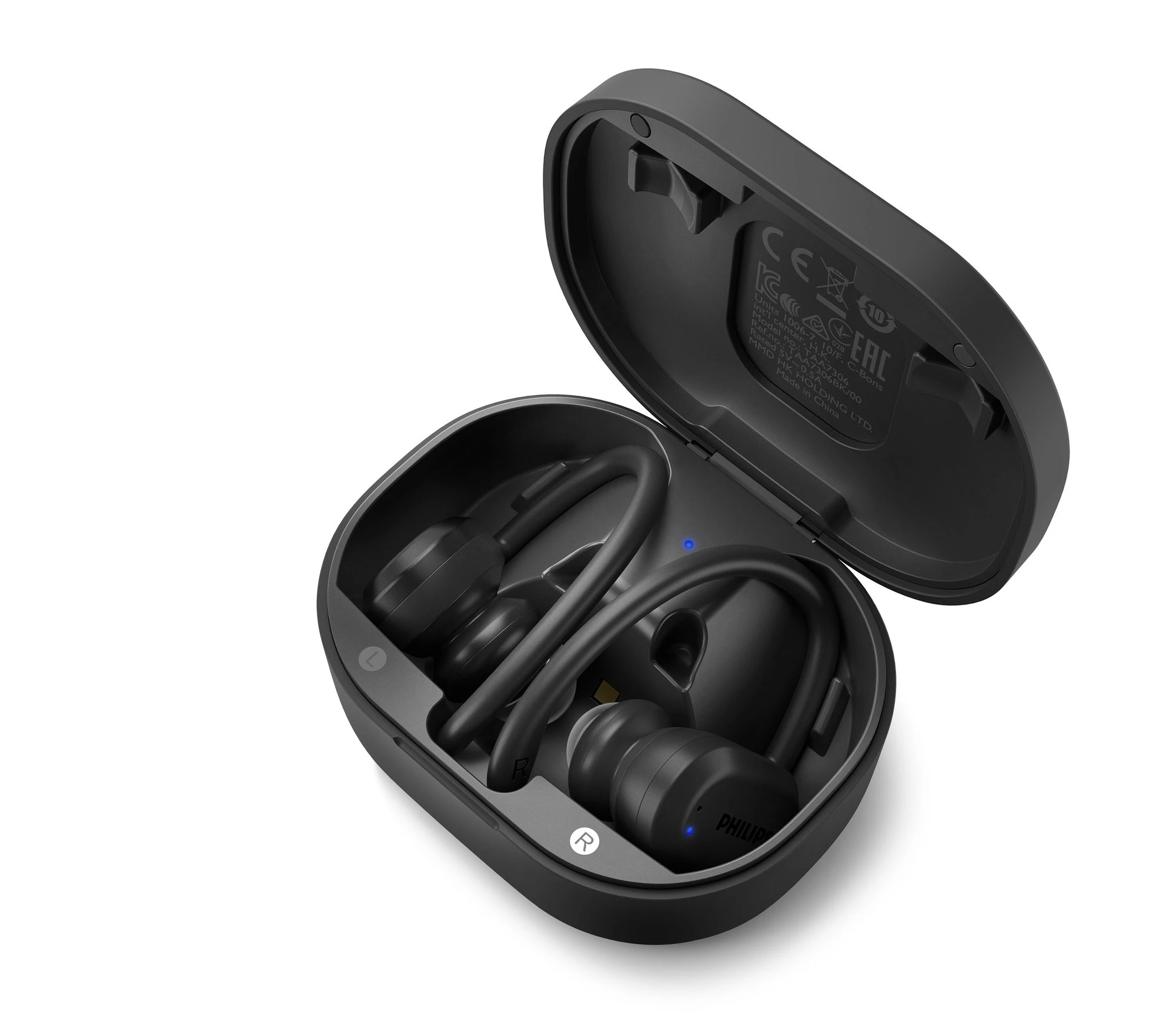 6. Philips Casti audio Sport seria 7000 in-aer TAA7306BK/00 Bluetooth cu senzor puls, curatare UV, protectie IP57 apa si praf autonomie 24 ore