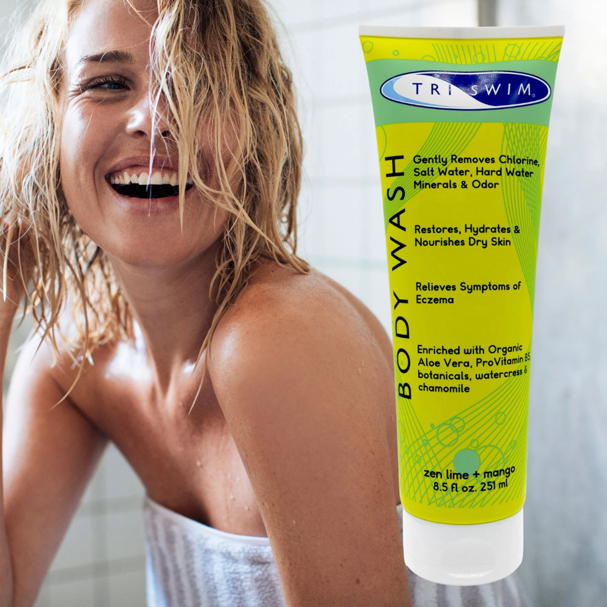 4. Triswim Gel de dus lime si mango 251 ml