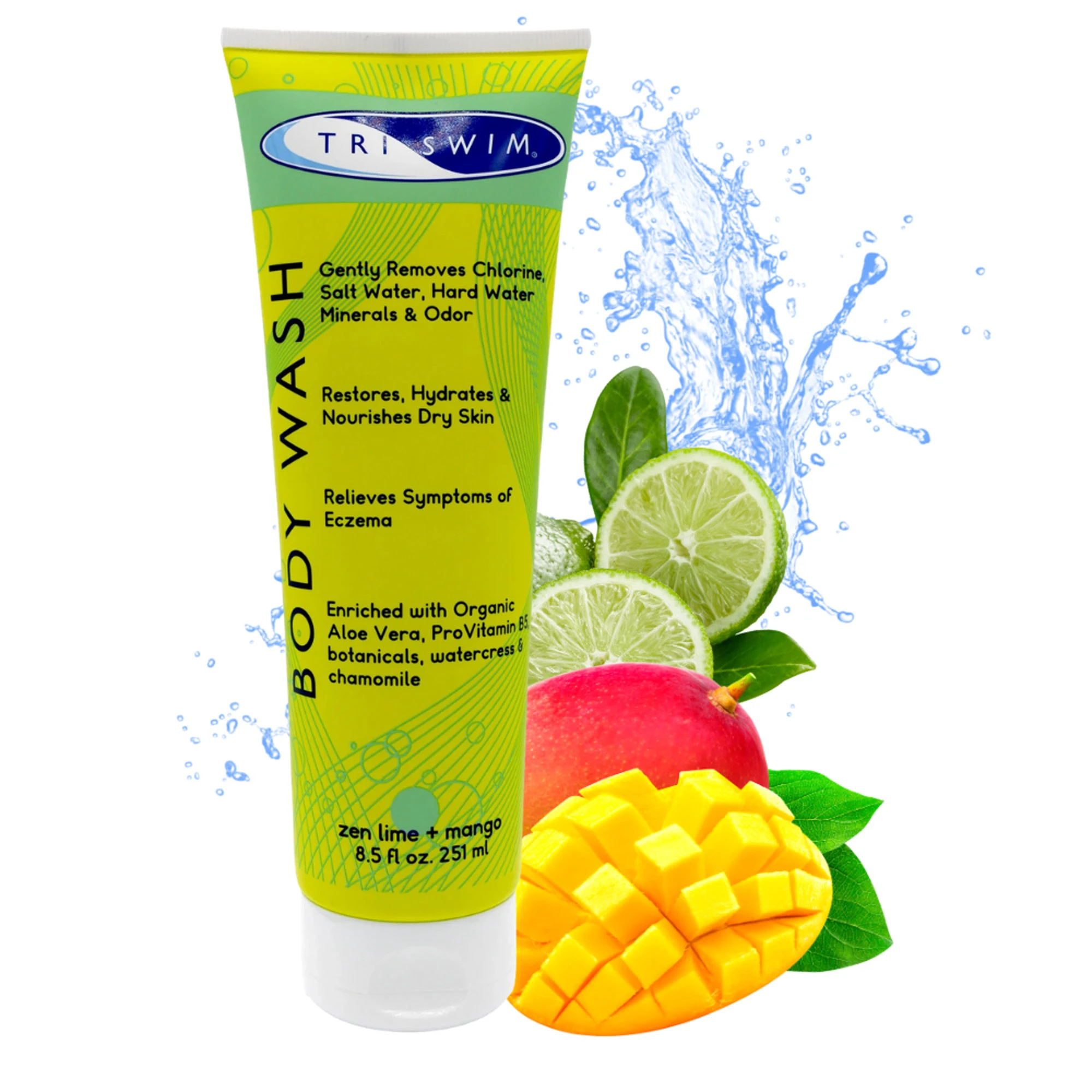 7. Triswim Gel de dus lime si mango 251 ml