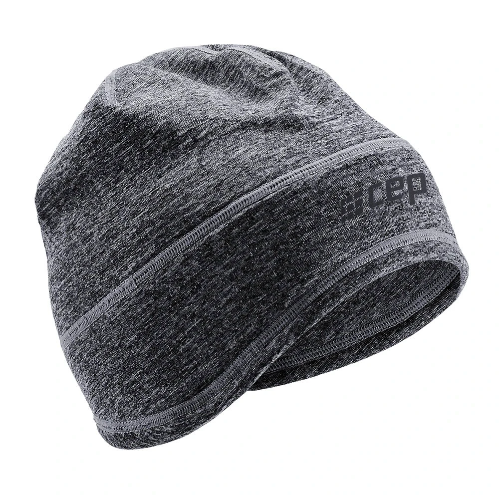 1. CEP - Caciula iarna sau vreme rece Run Beanie unisex - gri negru melanj