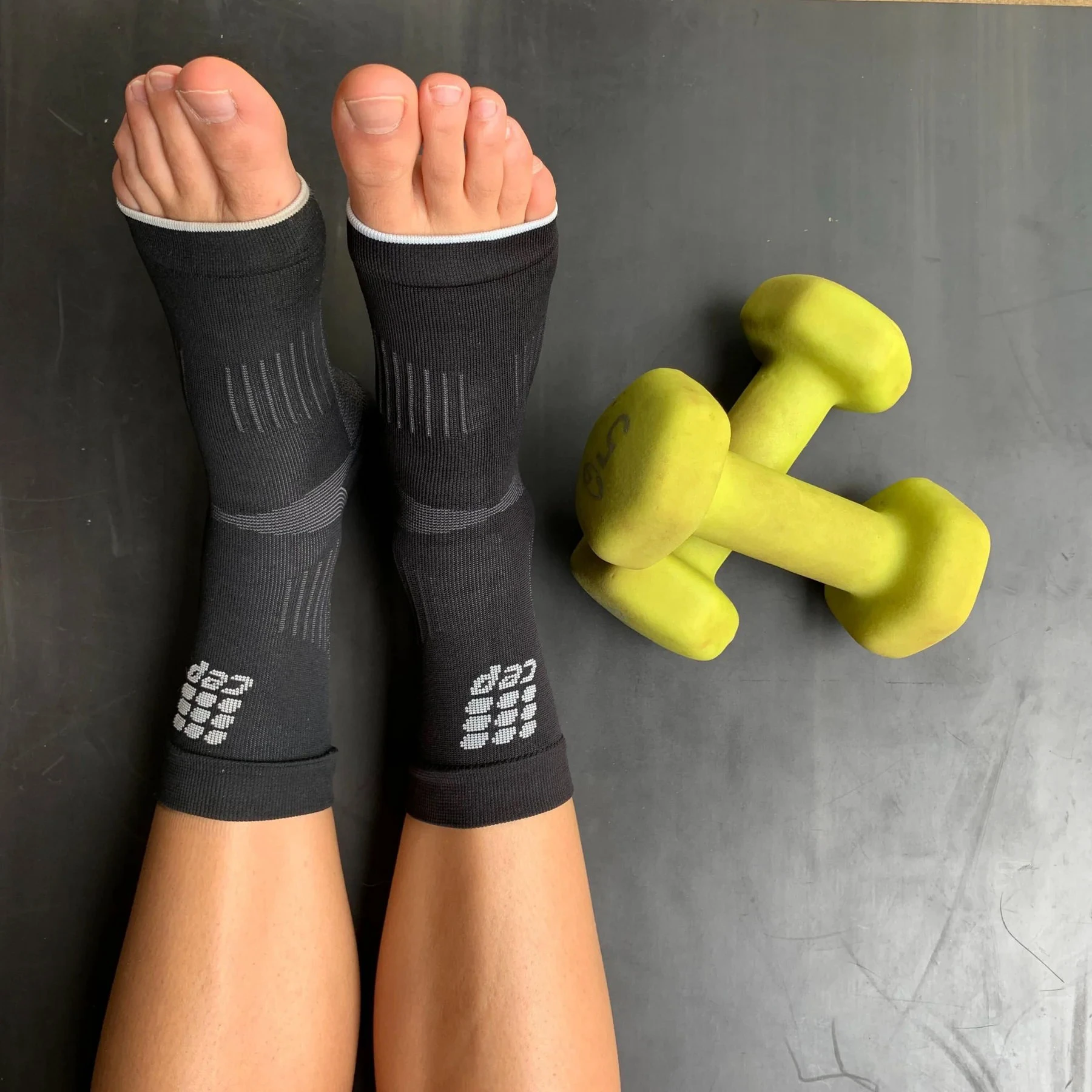 6. CEP - ortho fascie plantara - Compression Plantar Sleeves - Negru| Gri